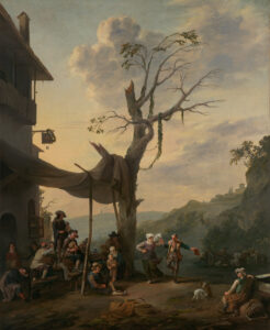 LINGELBACH, Johannes – Peasants Dancing the Tarantella