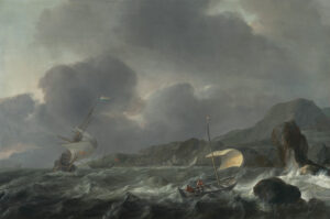 BACKHUYSEN, Ludolf – Dutch Ships in a Tempest