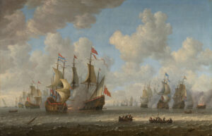 DIEST, Willem van – A Naval Battle, Probably the Battle of Dungeness, 30 November 1652