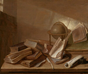 HEEM, Jan Davidsz de – Still life with books and a globe