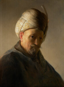 REMBRANDT Harmensz van Rijn – Bust of an old man with turban