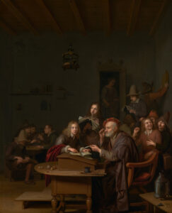 VERELST, Pieter – The schoolmaster and his pupils